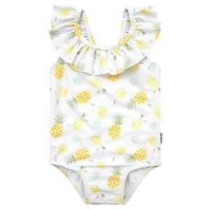 Baby Girls UPF 50+ Pineapples One-Piece Swimsuit